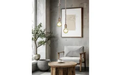 Rope Fönsterlampa 12cm E27 antikmässing