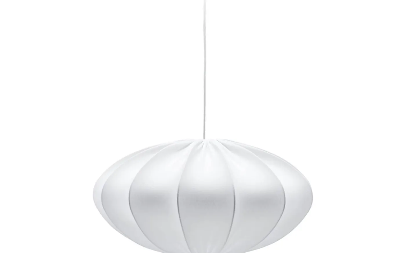 Rosa Taklampa 60cm Jersey Vit