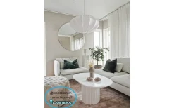 Rosa Takskärm 60cm Vit