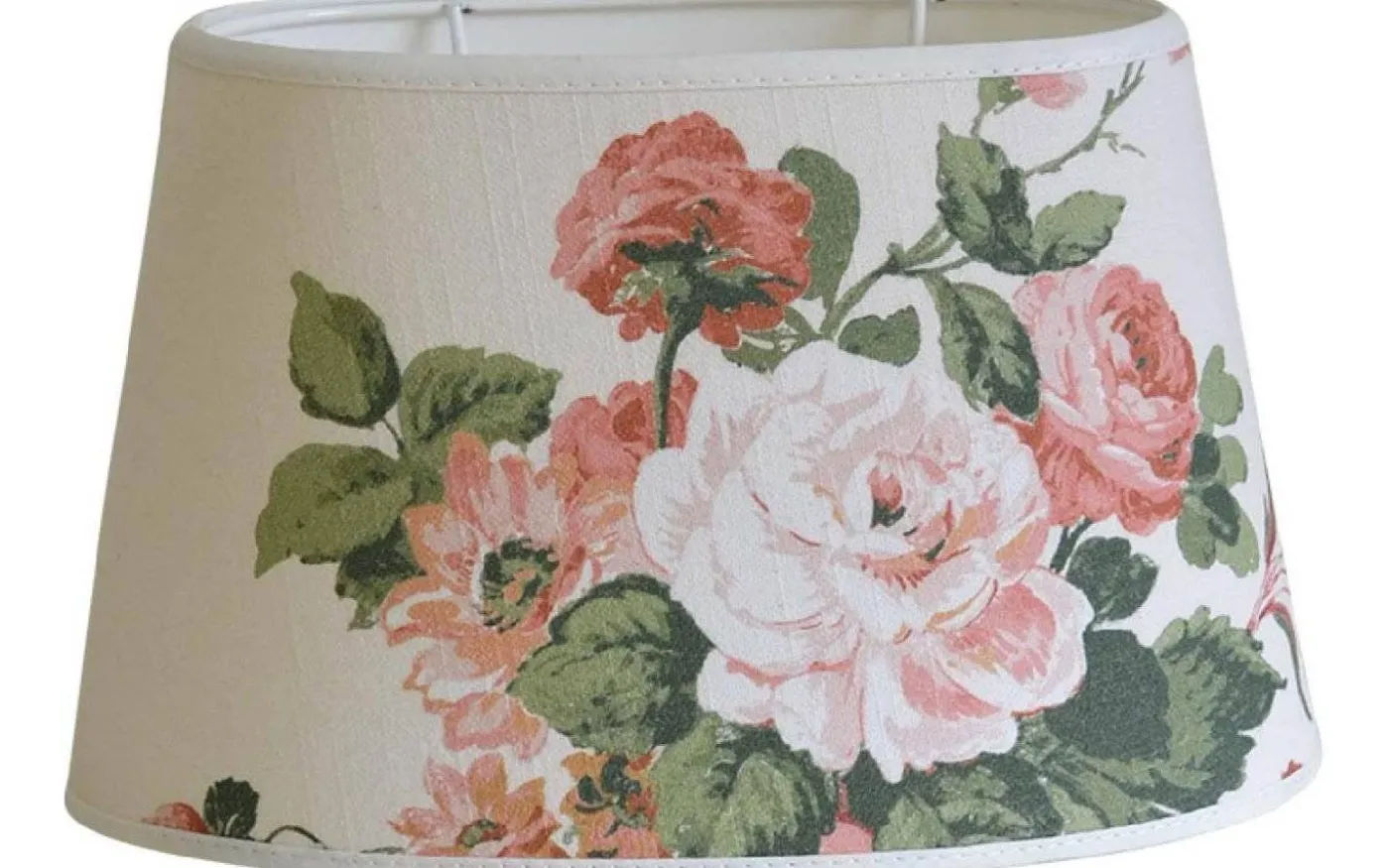 Rosemore Oval Lampskärm 30cm Offwhite Laura Ashley