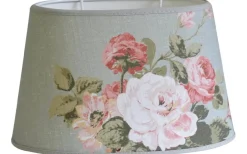 Rosemore Oval Lampskärm 25cm Softgrön Laura Ashley