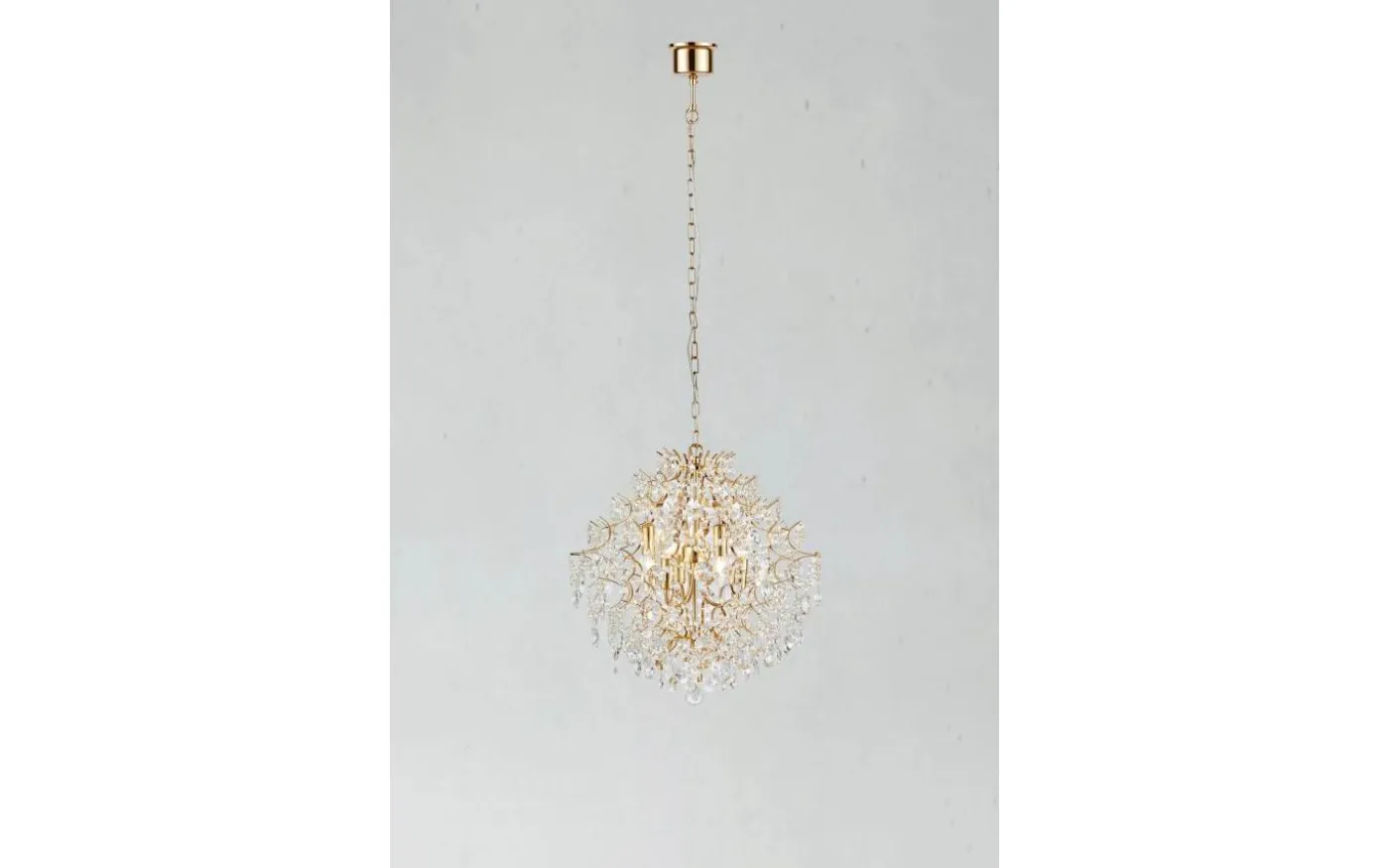 Rosendal Kristallkrona Guld 53cm 6xE14