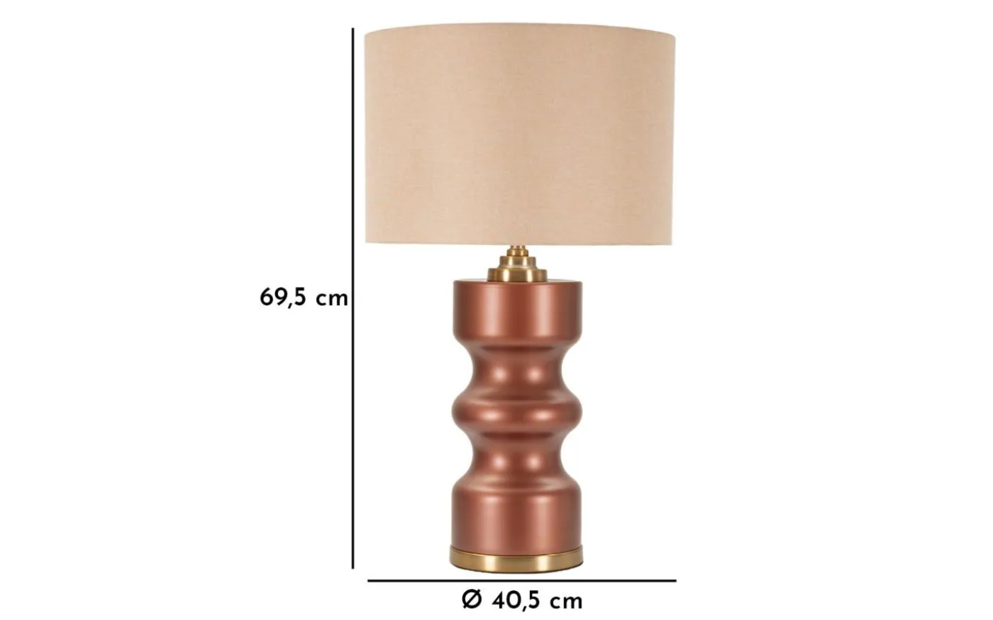 Rosenthal Bordslampa 69,5cm Brun