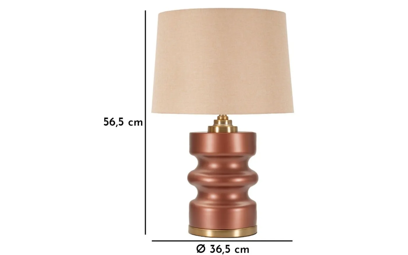 Rosenthal Bordslampa 56,5cm Brun