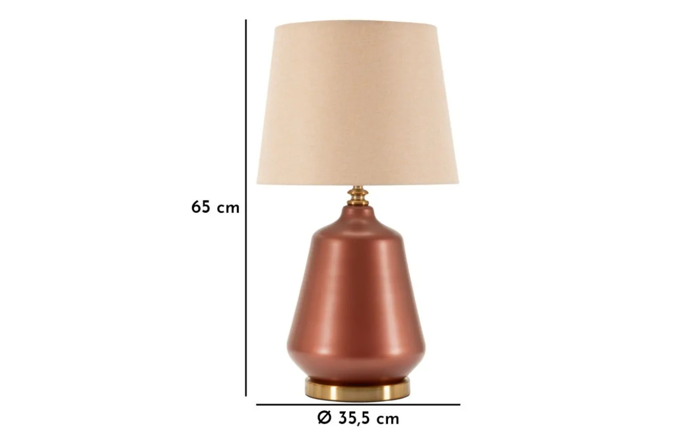Rosenthal Bordslampa 65cm Brun