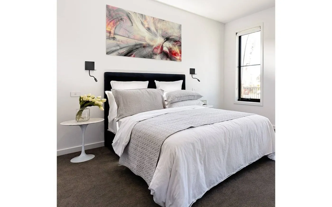 Rostam Vägglampa med USB 2x3W 3000K Svart