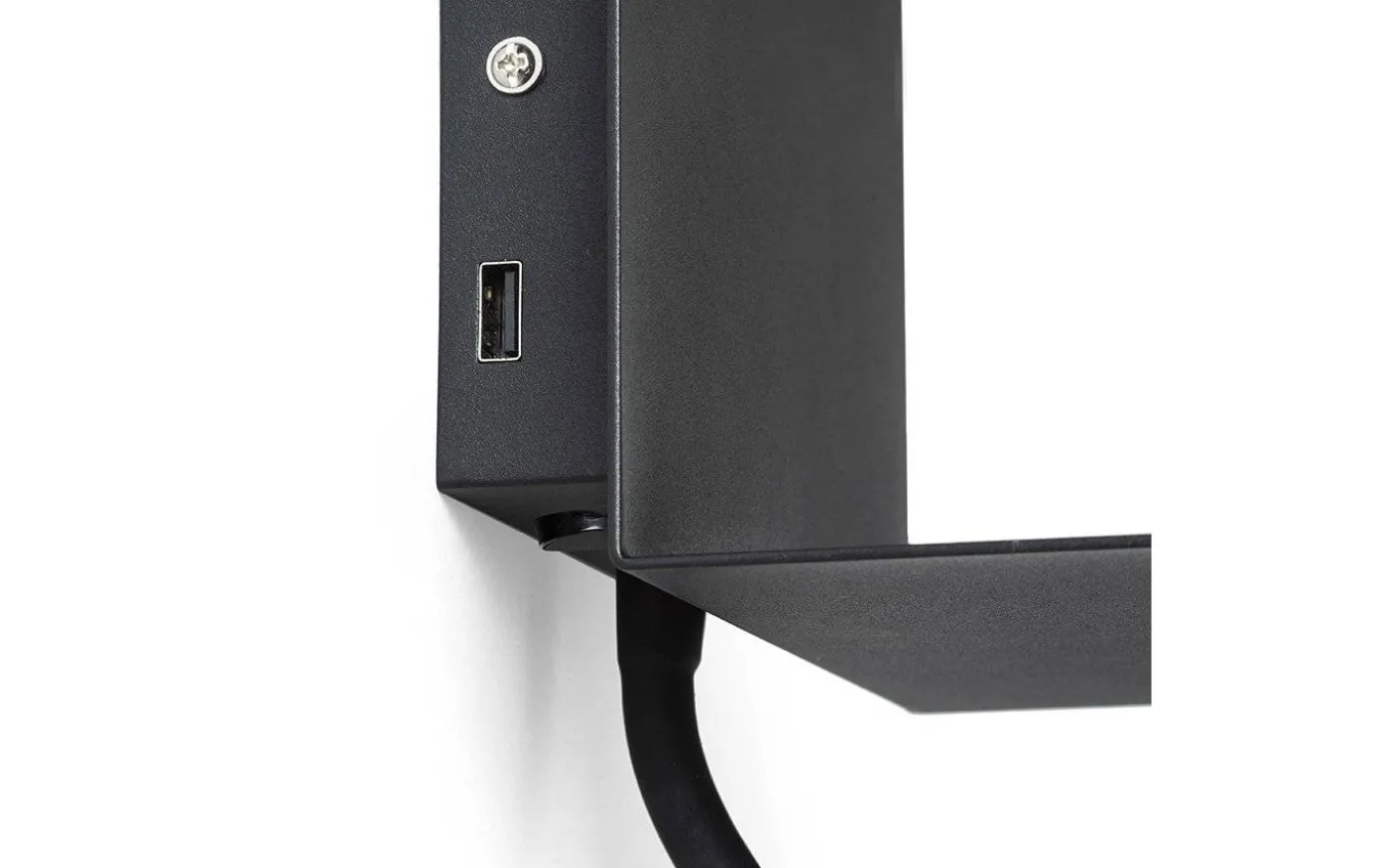 Rostam Vägglampa med USB 2x3W 3000K Svart