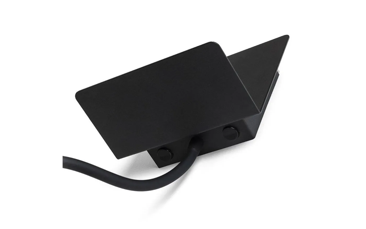 Rostam Vägglampa med USB 2x3W 3000K Svart