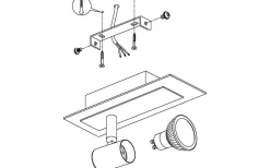 Rottelo Vägglampa LED 3000K 4,6W Nickel