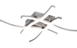 Route Plafond LED 4-delad borstad stål 4000K