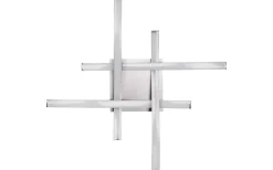 Route Plafond LED 4-delad borstad stål 4000K