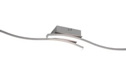 Route Plafond LED 2-delad borstad stål 4000K