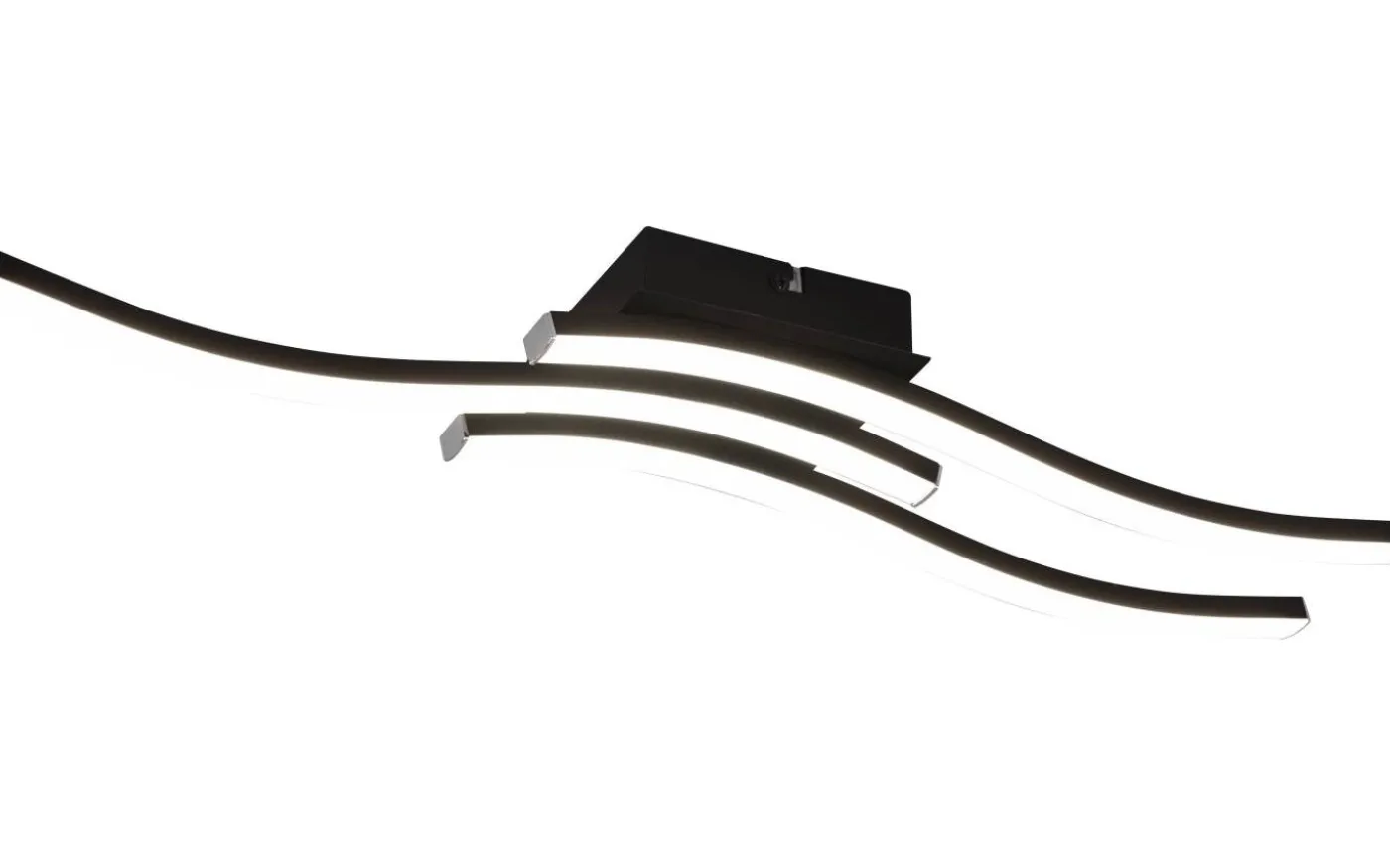 Route Plafond LED 3-delad mattsvart 4000K