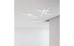 Route Plafond LED 4-delad mattvit