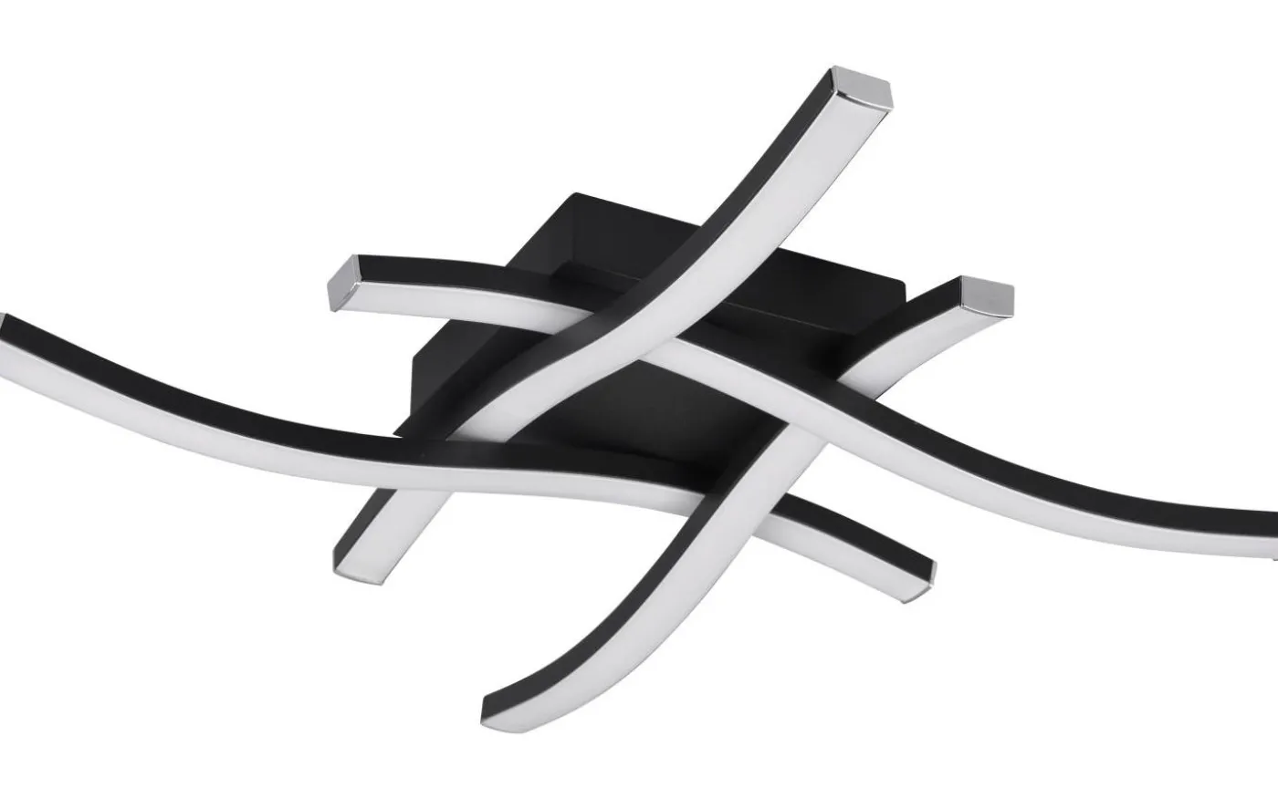 Route Plafond LED 4-delad mattsvart