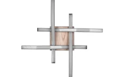 Route Plafond LED 4-delad träimitation/mattsvart