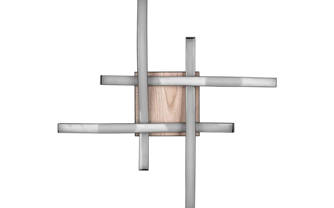 Route Plafond LED 4-delad träimitation/mattsvart