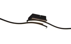 Route Plafond LED 2-delad träimitation/mattsvart