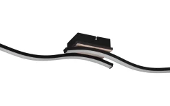 Route Plafond LED 2-delad träimitation/mattsvart