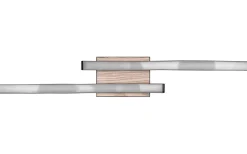 Route Plafond LED 2-delad träimitation/mattsvart