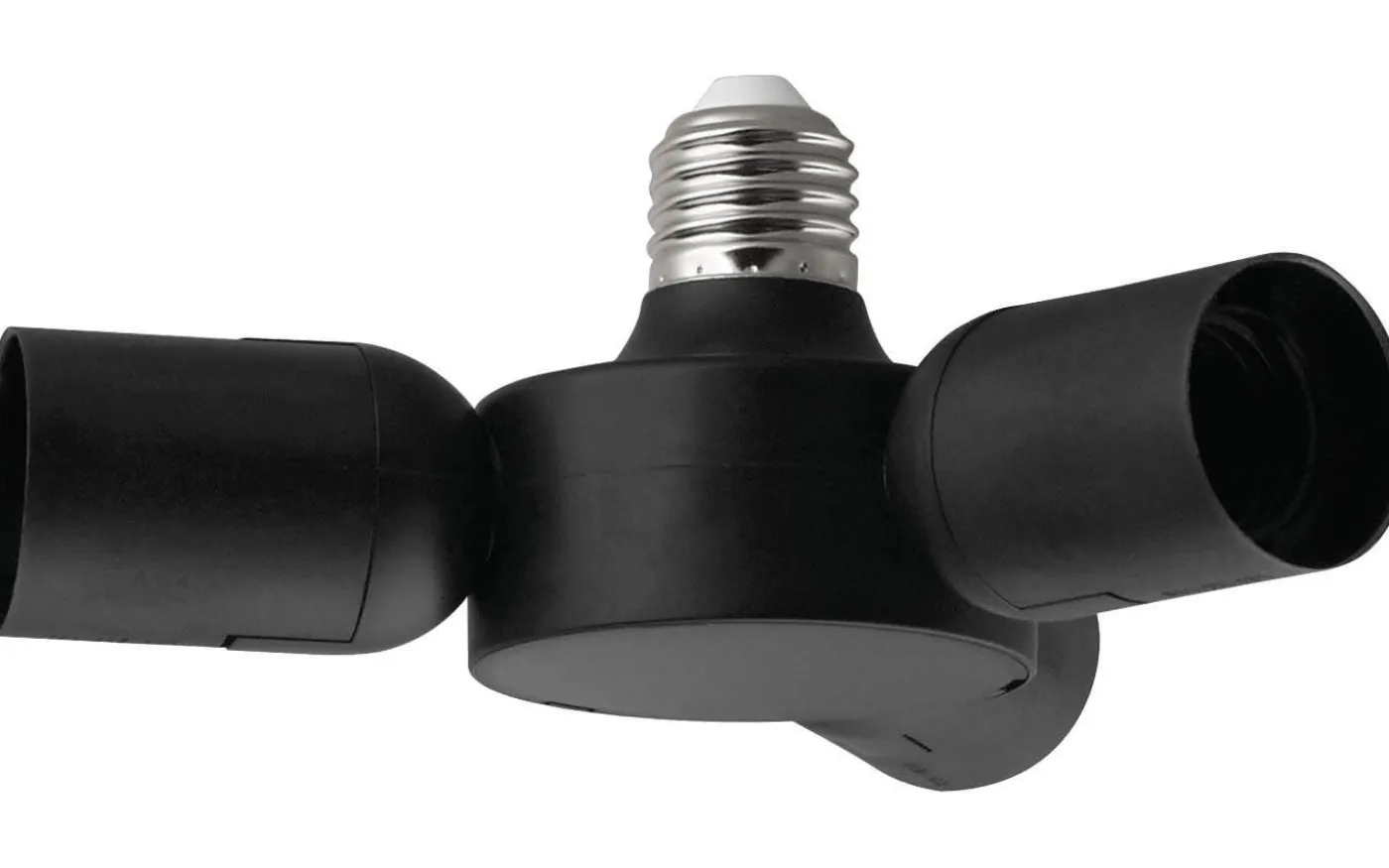 Rueda Pendeladapter E27 1 till 3 Svart