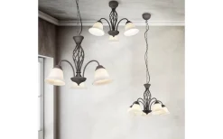 Rustica Takkrona 55cm 3-delad E27 rustik