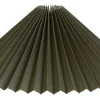 Sabina Plisserad Lampskärm Ø50cm Olivgrön