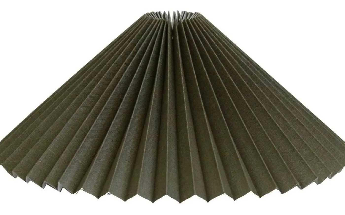 Sabina Plisserad Lampskärm Ø50cm Olivgrön