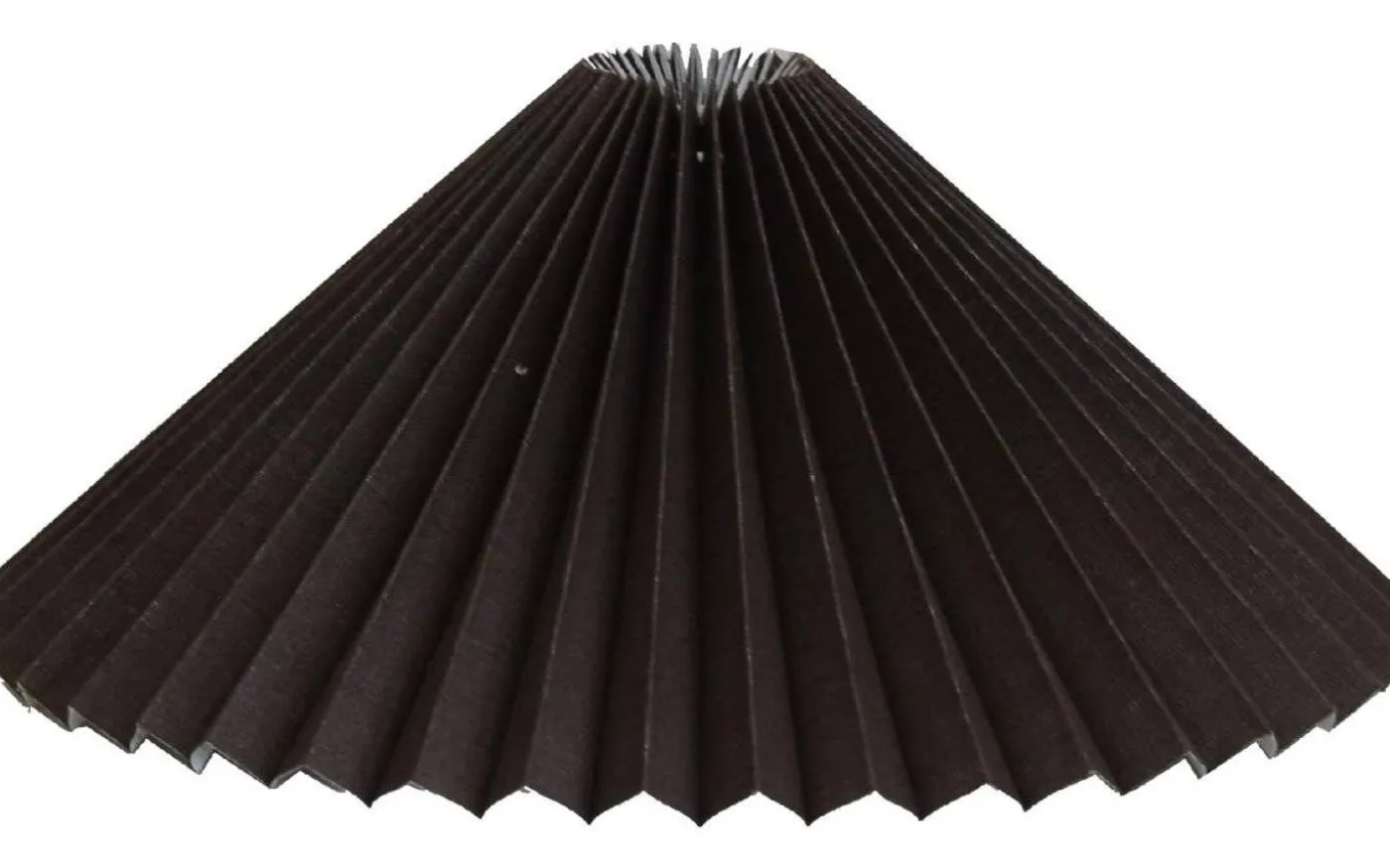 Sabina Plisserad Takskärm Ø40cm Choklad