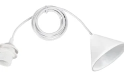 Sala E27-upphängningssats 2m vit med plastlina