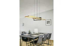 Salinas Takpendel LED matt mässing/matt svart