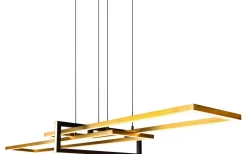 Salinas Takpendel LED matt mässing/matt svart