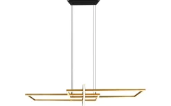 Salinas Takpendel LED matt mässing/matt svart