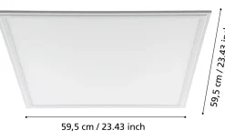 Salobrena LED-Panel 60x60cm utv/inf LED 4000K 33W Vit