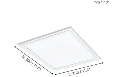 Salobrena LED-Panel 30x30cm utv/inf LED 4000K 14W Vit