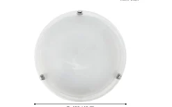 Salome Plafond 40cm Vit/Krom