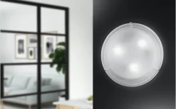 Salome Plafond 30cm Vit/Krom