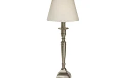 Salong Bordslampa 64cm Silver/Offwhite
