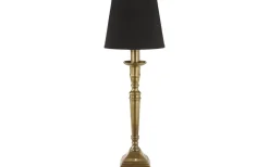 Salong Lampfot Metall 33cm Antikmässing