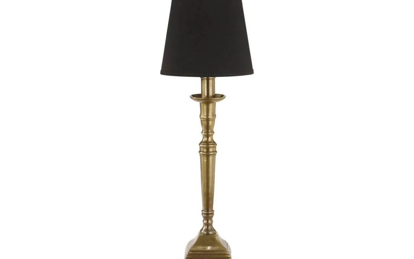 Salong Lampfot Metall 33cm Antikmässing