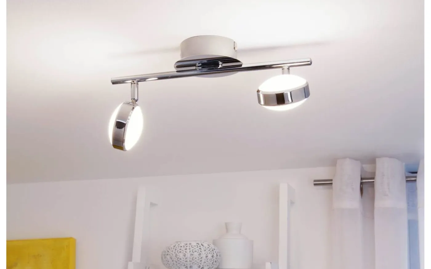 Salto Takspotlight 36cm LED 3000K 2x5,4W Krom