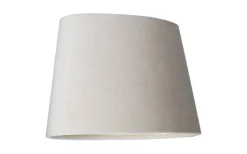 Sammet Lampskärm Oval 25cm Beige