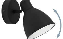 San Peri 1 Vägglampa GU10 LED 3000K 3W Svart IP44