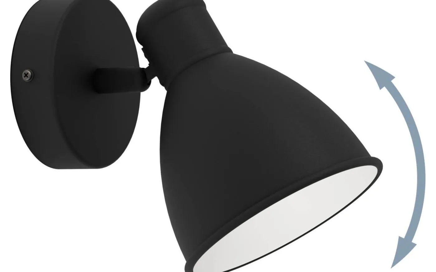 San Peri 1 Vägglampa GU10 LED 3000K 3W Svart IP44