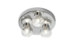 Sandhamn Plafond Ø25cm Krom/Klar IP44