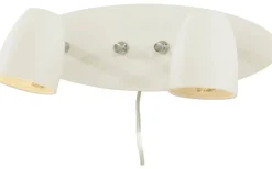 Sandnes Vägglampa Dubbel 32cm Vit