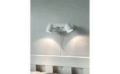 Sandnes Vägglampa Dubbel 32cm Vit