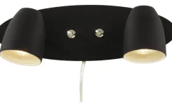 Sandnes Vägglampa 2L Svart