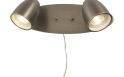 Sandnes Vägglampa 2L Tenn