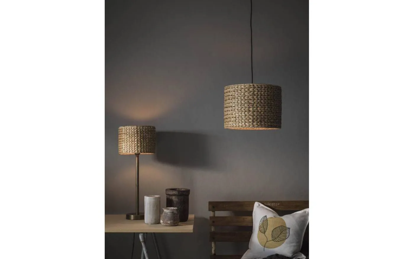 Sandy Lampskärm Cylinder Ø30cm Natur